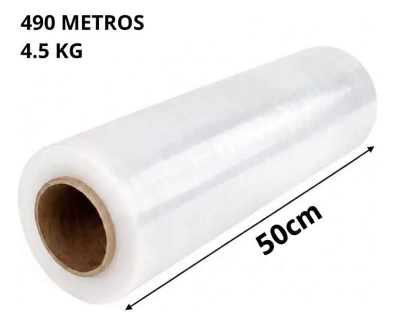 704410-MLV99862661313_112025 Envoplast Plástico Industrial Strech Film 4.5kg 50cm X 490mt - Imagen 1