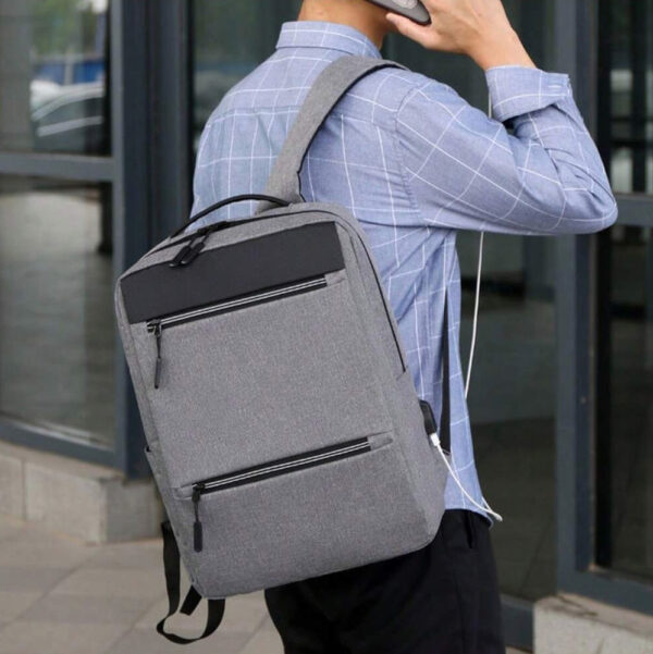 Bolso Mochila Morral Con Puerto Carga Usb Para Tablet Laptop - Imagen 5