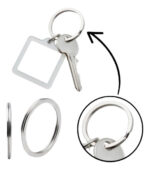 Llavero Llave Argolla Aro Plateado X 50 Unidades - Imagen 4