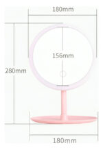 Espejo Luces Led Táctil Maquillaje Touch Portátil Con Base - Imagen 3