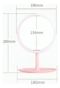 Espejo Luces Led Táctil Maquillaje Touch Portátil Con Base - Imagen 3