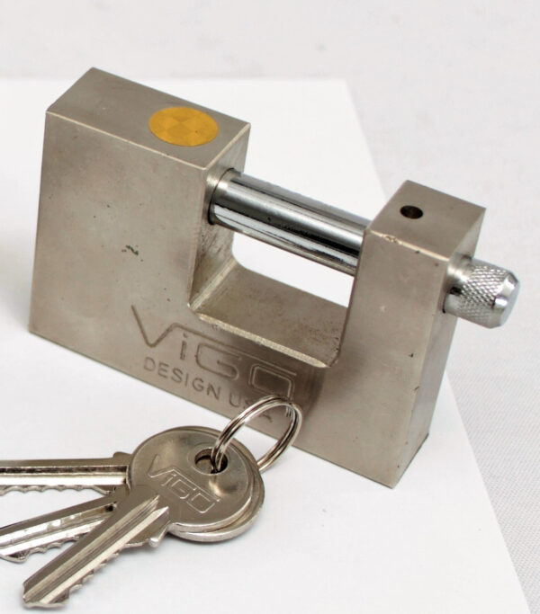 Candado Anticizalla Cromado 80 Mm Vigo - Imagen 2