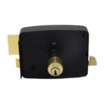 Cerradura Sobreponer Metálica 3 Llaves Cilindro Fijo Derecha - Imagen 2