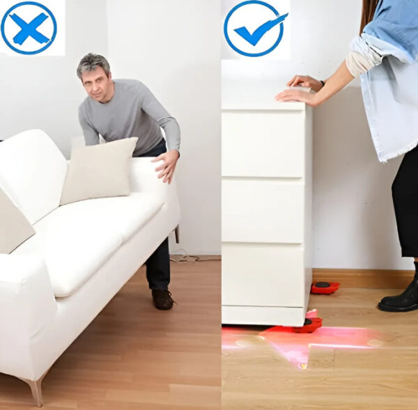 Elevador Soporte Ruedas Para Mover Muebles Transporte - Imagen 6