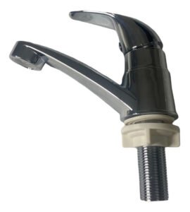Llave Grifo Para Lavamano Baño Individual Cromada Tipo A Plateado Cromado - Imagen 3