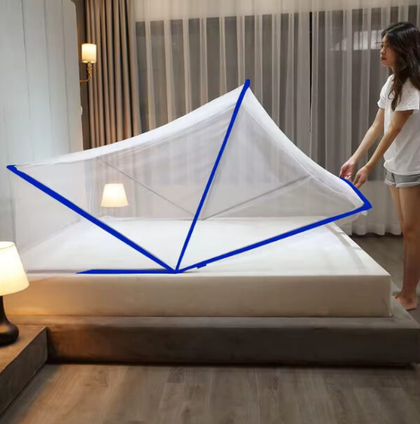 Malla Mosquitero Cama Matrimonial Grande Plegable 160x190cm - Imagen 12