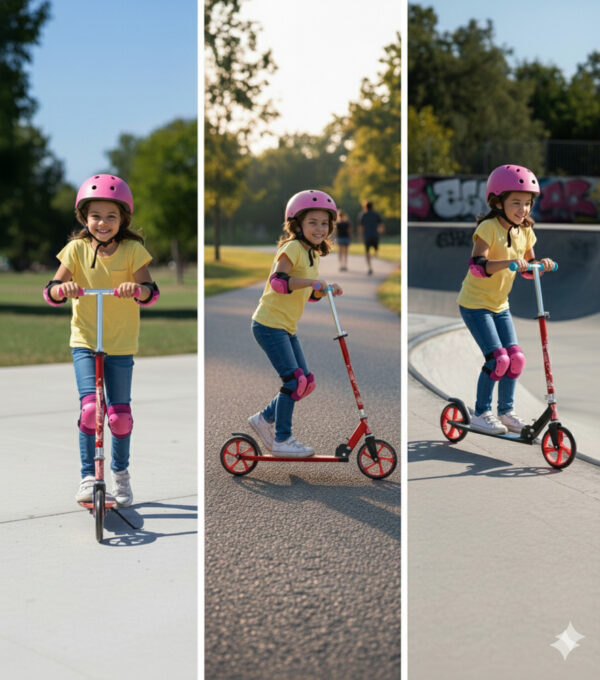 Monopatín Scooter Niño Adolescente Metálica 100kg Ajustable - Imagen 18