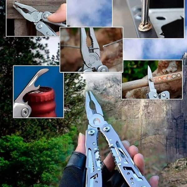 Navaja Suiza Cuchillo Táctico Alicate Multiherramienta - Imagen 6