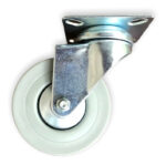 Rueda Continental Industrial Giratoria Gris Con Base 3pLG