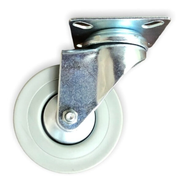 Rueda Continental Industrial Giratoria Gris Con Base 3pLG - Imagen 1