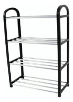 Zapatera Organizador 4 Niveles Metálica Armable 12 Pares