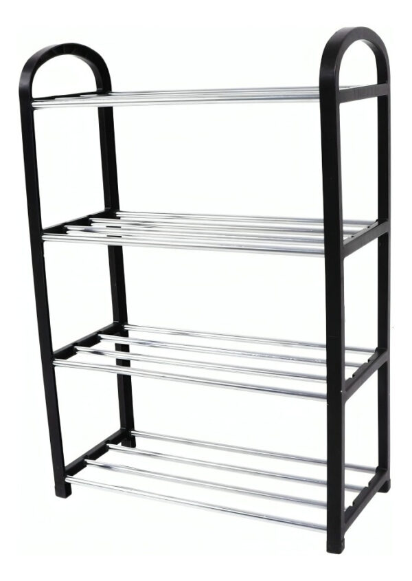Zapatera Organizador 4 Niveles Metálica Armable 12 Pares - Imagen 1