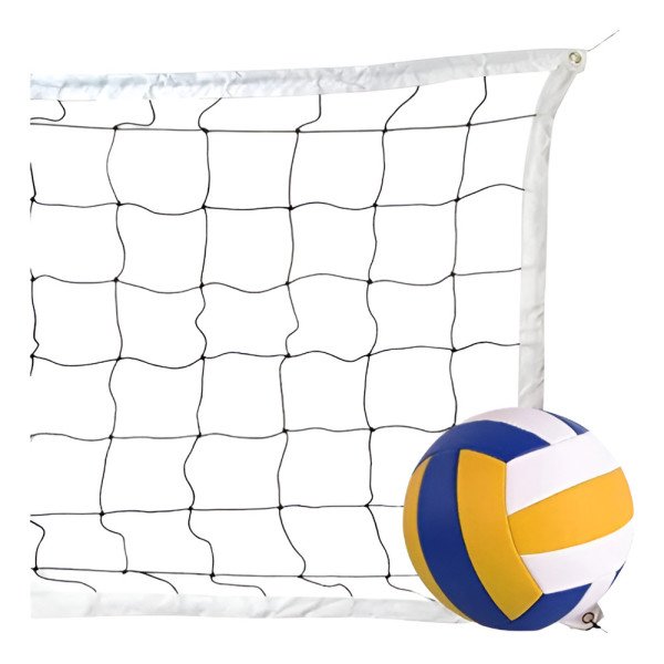 732240-MLV84943254797_052025 Malla Red Voleibol Voleyball Con Guaya Profesional - Imagen 1
