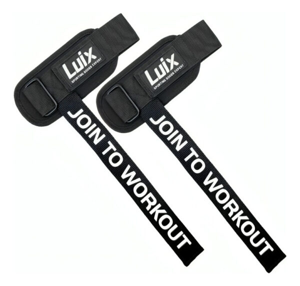 Muñequera Correa Levantamiento Peso Straps Gym Pesas Barras - Imagen 1