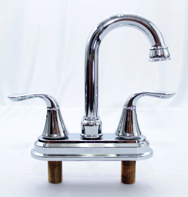 Griferia Grifo Llave Para Lavamano Doblemando Acero Elegante - Imagen 2