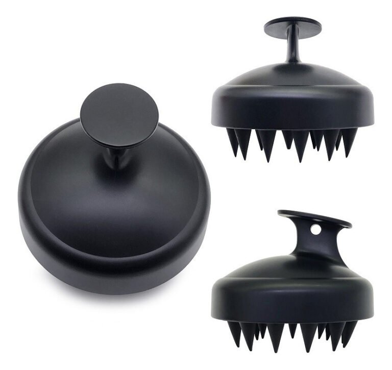 736870-MLV89670988204_082025 Cepillo Peine Masajeador De Silicona Para Cuero Cabelludo - Imagen 1
