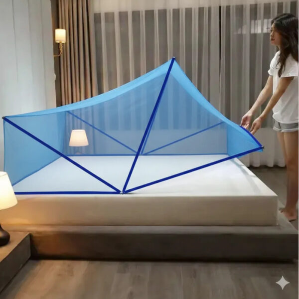 Malla Mosquitero Cama Matrimonial Grande Plegable 160x190cm - Imagen 5