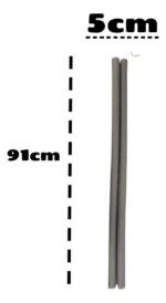 Parabicho Zócalo Goma Espuma De Puerta Anti Insectos 92cm - Imagen 2