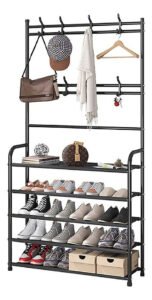 Perchero Ropa Zapatera Multifuncional Organizador 4 Niveles