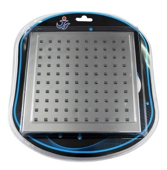 744262-MLV49380088682_032022 Ducha Regadera De Baño Cuadrada De Lujo Metálica 8'' - Imagen 1