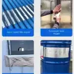 Cinta Teipe Tapa Gotera Impermeable Adhesiva 10mtx4plgx1.5mm - Imagen 6