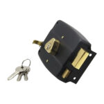 Cerradura Sobreponer Metálica 3 Llaves Cilindro Fijo Derecha - Imagen 4