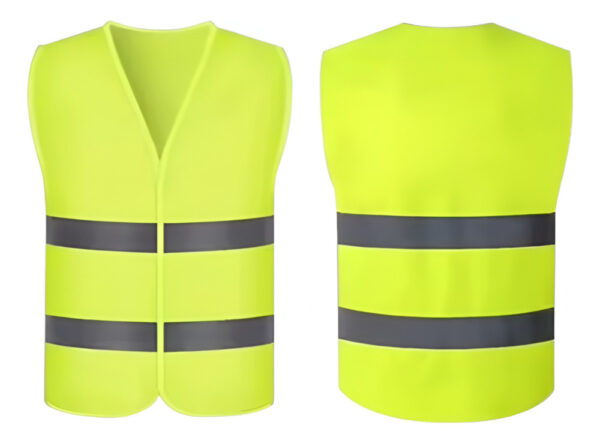 746438-MLV96774353198_112025 Chaleco Reflectivo Tipo Poliéster Seguridad Vial Con Cierre - Imagen 1