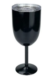 Copa De Acero Inoxidable Térmica Tapa Antiderrame Vino 12oz - Imagen 2