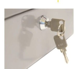 Caja Chica Metálica Seguridad Para Tu Dinero 25 X 18 X 9 Cm - Imagen 3