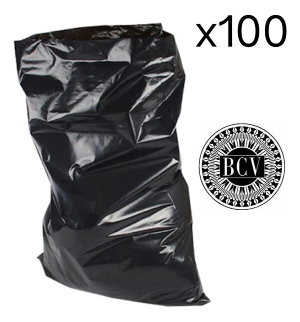 Bolsa De Basura Negra Plástica 200 L 120cmx90cm Pack 100und - Imagen 1