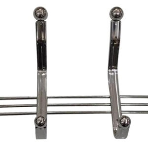Perchero Metálico De Pared De Acero Inoxidable 6 Colgadores