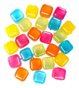Cubo De Hielo De Plástico Reutilizable Bebidas Frío 20und - Imagen 2
