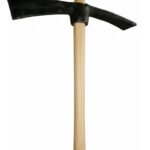 Piqueta Pico Y Pala Con Cabo De Madera 450 Gramos Negro