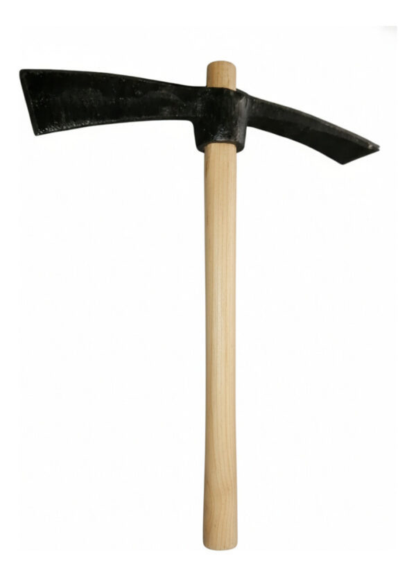 Piqueta Pico Y Pala Con Cabo De Madera 450 Gramos - Imagen 1