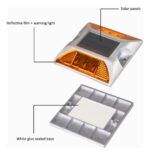 Ojos De Gato Tacha Víal Panel Solar Reflectivo Led - Imagen 4