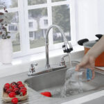 Grifo Llave Fregadero Lavaplato Cocina Acero Doble Mando - Imagen 4