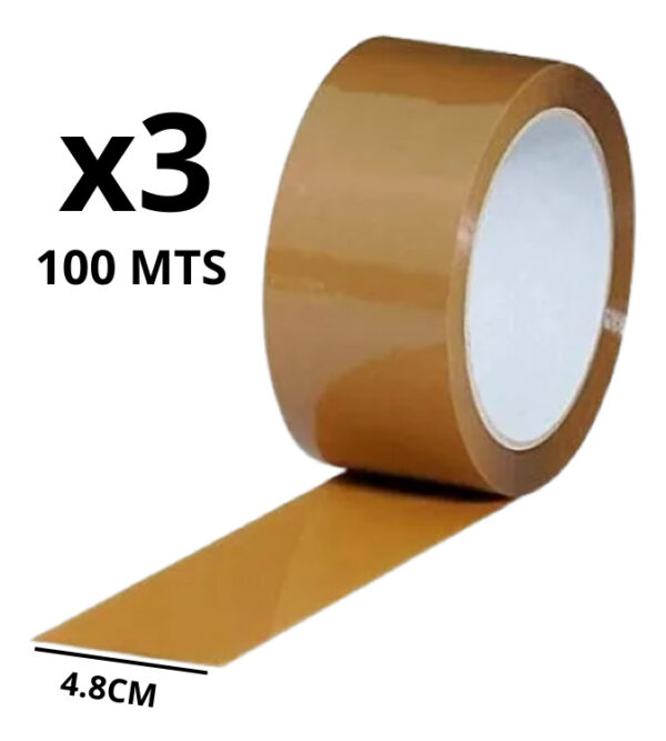 Tirro Cinta De Embalaje Marrón 100mts X 2 Pulgadas Americana - Imagen 1