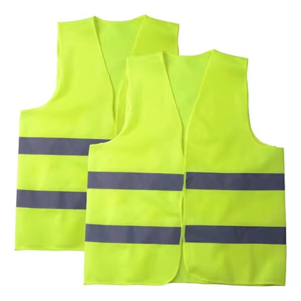 Chaleco Reflectivo Tipo Poliéster Seguridad Vial Con Cierre - Imagen 2