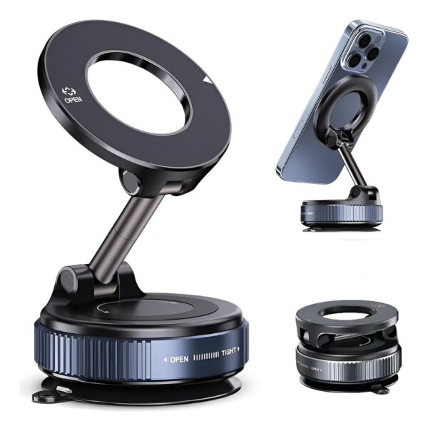 Base Celular Teléfono Soporte Magnético Carro Oficina Metal - Imagen 1