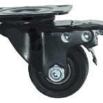 Rueda Giratoria Freno 2pLG Industrial Mueble Base Acero 80kg