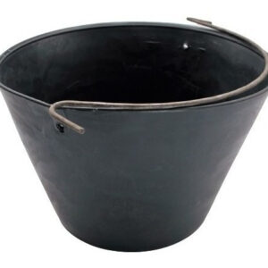 Tobo Plástico Para Albañil Flexible Asa Metálica