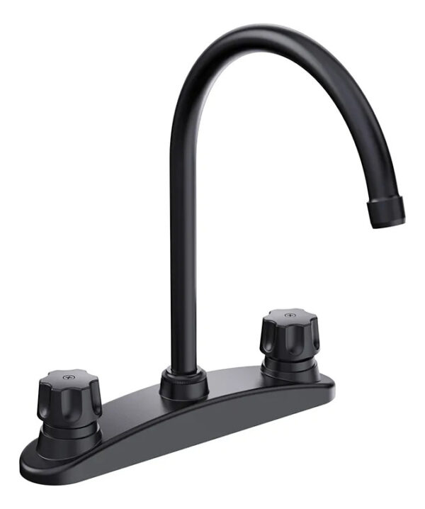 Grifo Llave Fregadero Lavaplato Cocina Elegante Doble Mando - Imagen 1