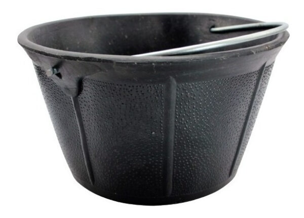 Tobo De Goma Pura Para Albañil De 10 Lt Buffalo Asa Metálica - Imagen 1