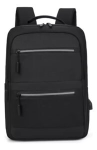 Bolso Mochila Morral Con Puerto Carga Usb Para Laptop Negro