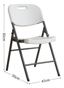 Silla Plegable Resistente Plegable Exterior Interior Eventos - Imagen 2