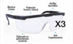 Lentes De Seguridad Protectores Transparentes Ajustables