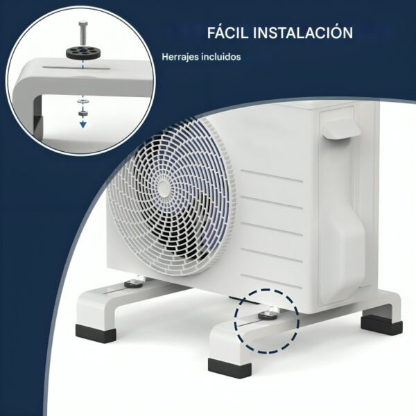 Base Piso Aire Lotus 150kg Gris Oscuro 50x10x8 Cm - Imagen 5