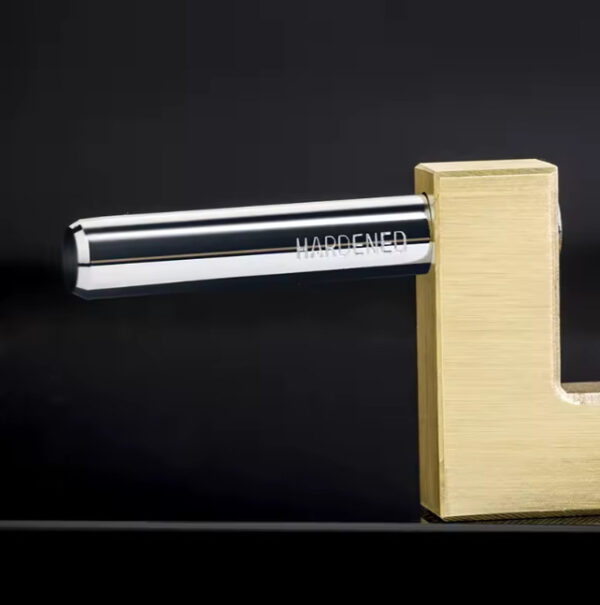 Candado Anticizalla Latonado De 90mm 3 Llaves - Imagen 2