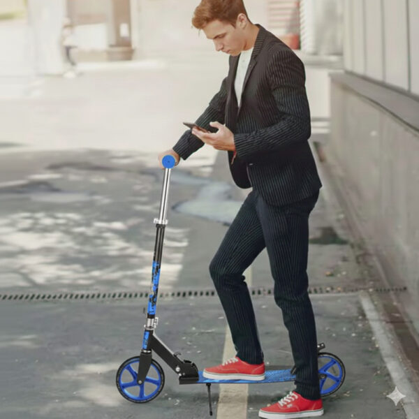 Monopatín Scooter Niño Adolescente Metálica 100kg Ajustable - Imagen 6