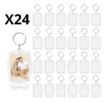 Llaveros Acrílicos Porta Fotos Rectangular Publicidad X 24u - Imagen 2